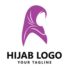 Elegant Hijab Logo Design for Modest Fashion Branding