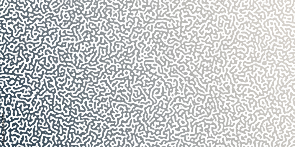 Poster Abstract Reaction-diffusion or Turing pattern natural texture in coral grey and white colour scheme. Linear design with biological shapes. Organic lines in memphis. abstract turing organic wallpape	
