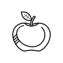 vector illustration of an apple