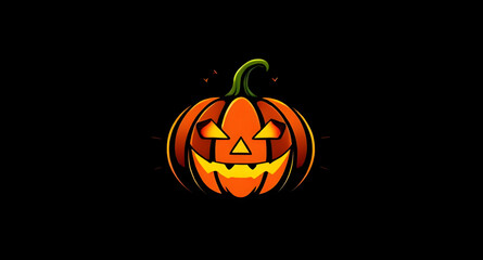 Halloween pumpkin vector, Pumpkin face illustration, Jack-o'-lantern vector, Spooky pumpkin art, Scary pumpkin icon, Halloween cartoon pumpkin, Pumpkin clipart vector, Smiling pumpkin face, Evil pumpk