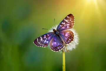 Naklejka premium Nice Animation with Butterfly