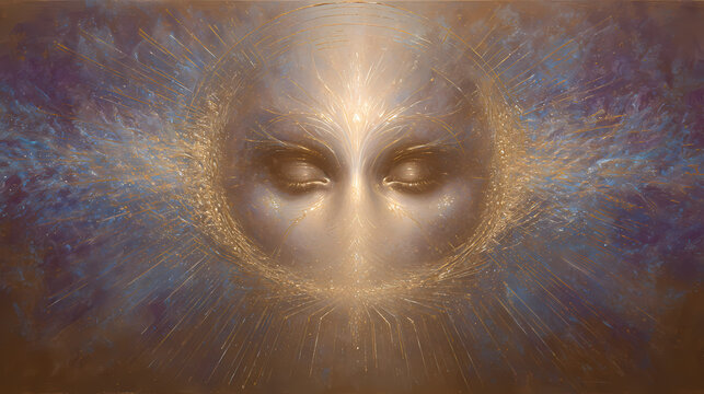 interior art for spiritual healing book | ascension of light | divine serenity | celestial gold and ivory | harmonic symmetry | divine couples | luminous skin rendering | hatching glow | spiritual