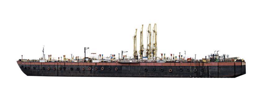 General cargo ship isolated transparent png