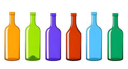 Colored bottles, Set of bottles, Bottle collection, Colorful bottles, Glass bottles, Transparent bottles, Decorative bottles, Rainbow bottles, Assorted bottles, Multicolor bottles, Plastic bottles, Vi