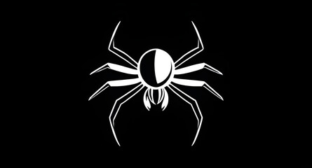 Fototapeta premium Spider icon, Spider silhouette, Spider vector, Insect icon, Creepy spider, Halloween spider, Cartoon spider, Realistic spider, Spider illustration, Arachnid icon, Spider symbol, Spider clipart, Scary 