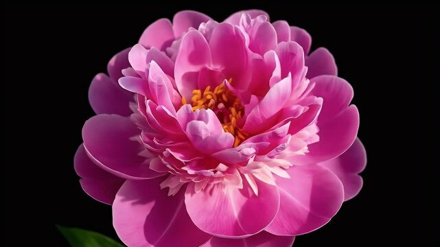 Pink peony close up