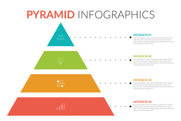 Creative concept for infographic with 4 steps, options, parts or processes. Business data visualization.