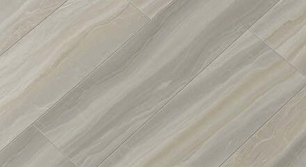 Elegant light marbled floor tiles arranged diagonally, showcasing a subtle natural stone pattern for modern interiors.
