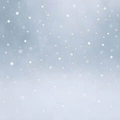 Fototapeta premium Soft Winter Snowfall Background