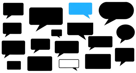 Obraz premium blank speech bubbles, cartoon speech bubbles, retro speech bubbles, doodle speech bubbles, sketch speech bubbles, outline speech bubbles, empty speech bubbles, vector speech bubbles, hand drawn speech