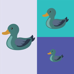 Obraz premium set of birds vector ai generated