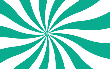 Abstract high-contrast, radial burst background with blue and white curved stripes central focal point.  Dynamic spiral effect reminiscent of retro candy swirls or vintage sunburst posters.