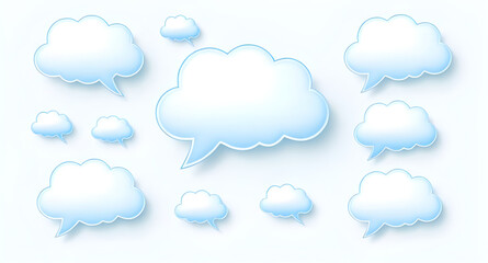 Obraz premium cloud shaped speech balloon, cloud shaped chat bubble, cloud shaped dialog balloon, cloud shaped comment bubble, cloud shaped message balloon, cloud shaped talk balloon, cloud bubble iconography, clou