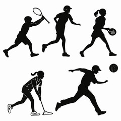 High-Energy Sports Silhouette Set for Dynamic Visuals