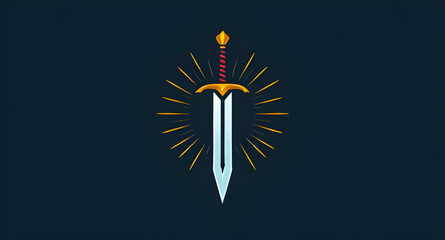 Sword illustration, Sword vector design, Medieval sword art, Fantasy sword illustration, Sword drawing, Sharp sword artwork, Samurai sword illustration, Sword icon vector, Battle sword illustration, A