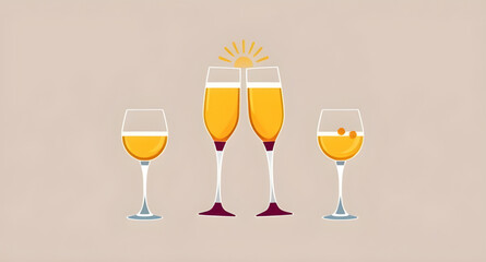 Set of champagne, Champagne glass vector set, Champagne bottle illustration, Champagne celebration icons, Champagne flute clipart, Champagne toast vector, Sparkling wine icon set, Champagne explosion 
