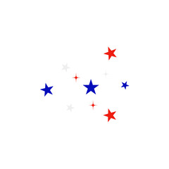 Happy bastille day star decoration