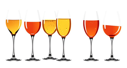 Set of champagne, Champagne glass vector set, Champagne bottle illustration, Champagne celebration icons, Champagne flute clipart, Champagne toast vector, Sparkling wine icon set, Champagne explosion 