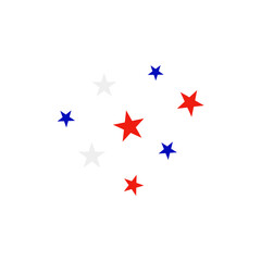 Happy bastille day star decoration