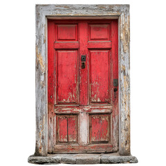 Door, isolate on white background cutout png