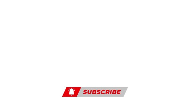 Flat animated lower third icon with empty space, simple and minimalist lower third with parallelogram shape