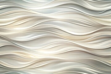 Fototapeta premium Abstract white waves background with smooth and elegant curves, creating a modern and decorative surface texture for graphic design
