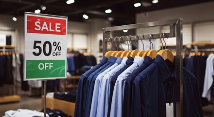 Mens appeals, clothing shop in the store