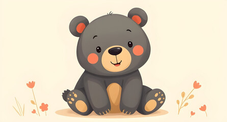 Obraz premium Cute bear drawing