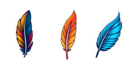 Digital feather graphics