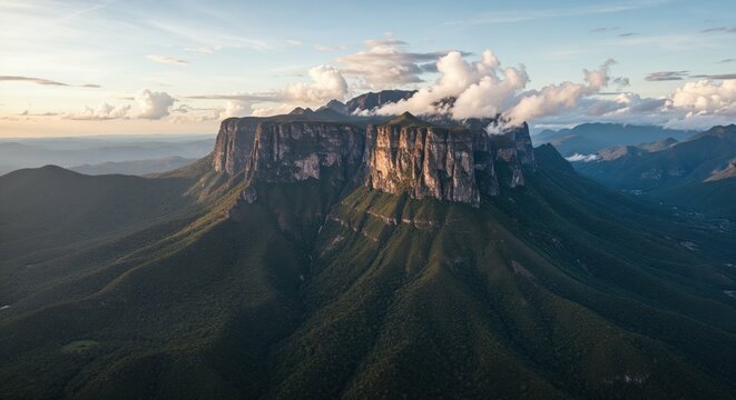 Mount roraima tepui venezuela landscape nature mountain summit clouds sky view
