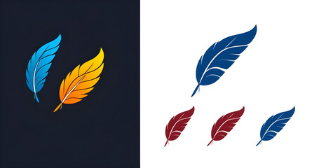 Feather design elements