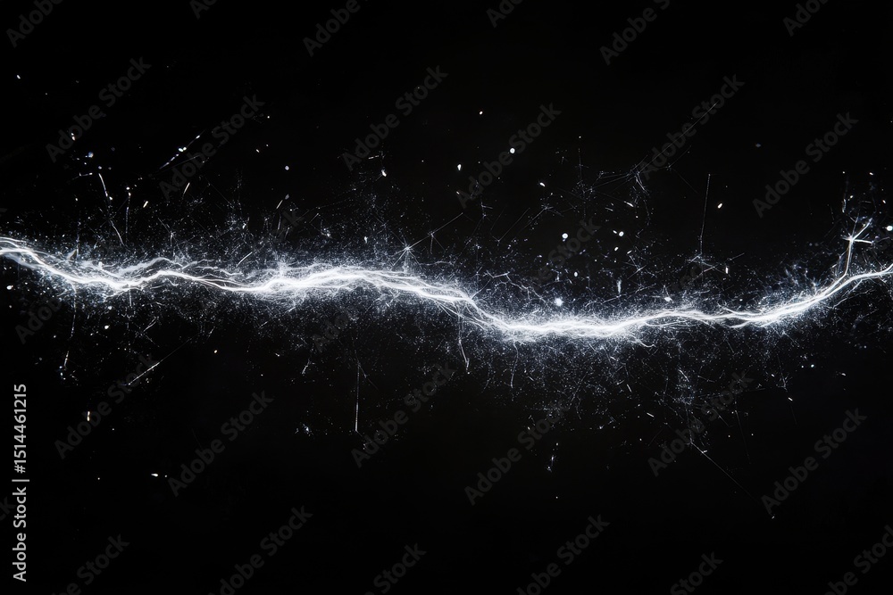 Aufkleber spark particle special effect with alpha metal friction in a dark setting, spark particle special ef
