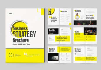 Business Strategy Brochure Template For Corporate Agencies