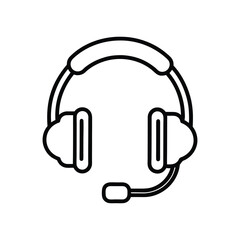 headphones icon on white