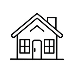 house icon isolated on white