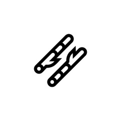 Obraz premium Licorice icon logo flat vector design