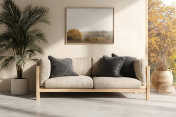 Modern minimalist living room interior design