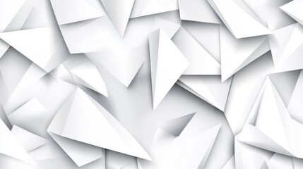 Abstract White Triangle Pattern
