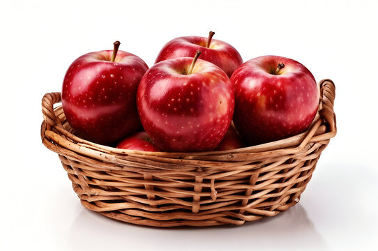 red apples in a basket