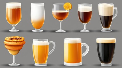 Assorted Drinks: Beer, Coffee, Cocktails
