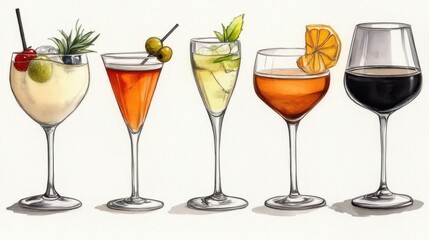 Five Classic Cocktails