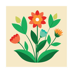 vector illustration of a flower