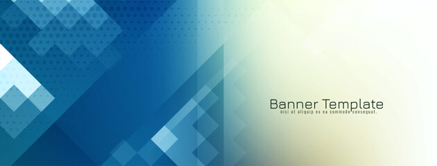Abstract mosaic pattern decorative banner design