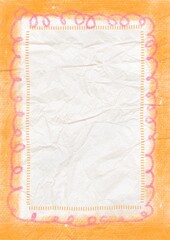 Obraz premium Doodle paper frame illustration background