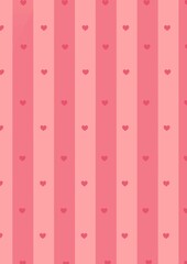 Stripe line heart pattern illustration background