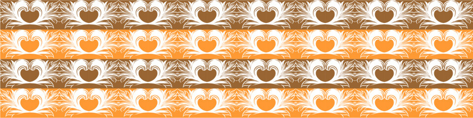 Elegant floral seamless pattern with intricate symmetrical designs. Perfect for wallpaper, fabric, textile, wrapping, background, or decorative use in digital and print projects.