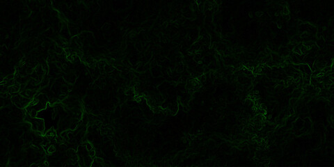 Abstract digital background with faint, glowing green electric lines and fluid. Mysterious, eerie, and atmospheric mood. Organic swirls resembling fog or ethereal energy currents.