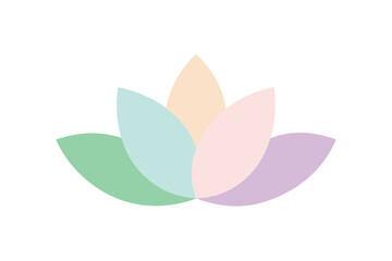 Pastel petals soft floral pattern vector art illustration