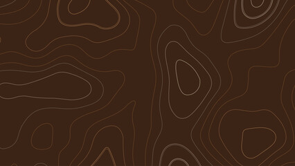 Dark Brown Topographic Background with Subtle Contour Lines