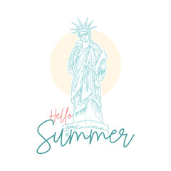Hello Summer Liberty with Ice Cream 3